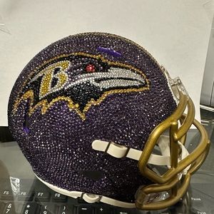 Baltimore Ravens bling mini helmet